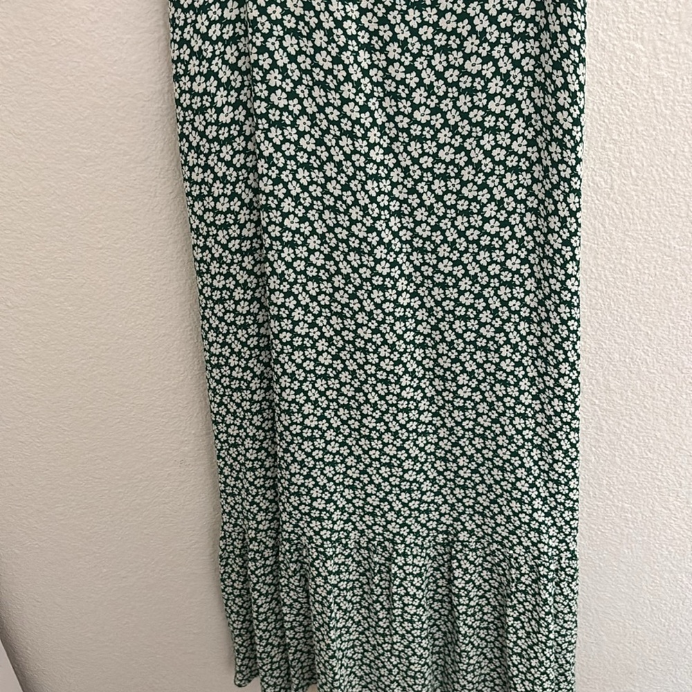 Reformation Nikita Floral Green Dress - Picture 7 of 12